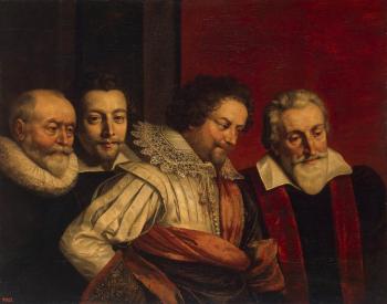 弗蘭斯 普佈斯 Portrait of Four Members of the Paris Council 弗蘭斯 普佈斯 Portrait of Four Members of the Paris Council
